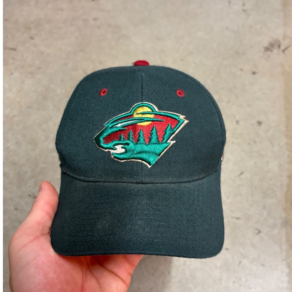 Minnesota‎ Wild Fitted Hat Zephyr Size 7 Green Wool Blend The Z Hat Hockey NL
